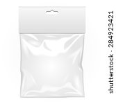 white blank plastic pocket bag. ... | Shutterstock .eps vector #284923421