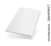 blank flying cover of magazine  ... | Shutterstock .eps vector #386409817