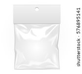 blank plastic pocket bag.... | Shutterstock .eps vector #576895141