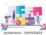 business teamwork. employees... | Shutterstock .eps vector #1904920624