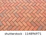 Red Brick Paving Stones On A...