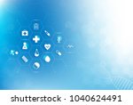 health care and science icon... | Shutterstock .eps vector #1040624491