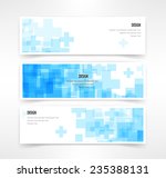 vector set of three header... | Shutterstock .eps vector #235388131