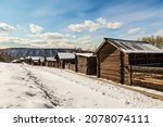 Russian Siberian Village With...