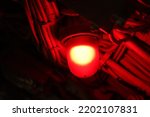 military war submarine warship ship interior red alarm light lamp 