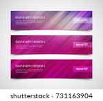 set of modern vector banners... | Shutterstock .eps vector #731163904