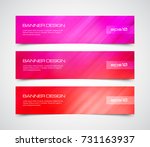 set of modern vector banners... | Shutterstock .eps vector #731163937