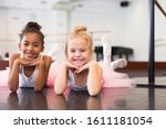 Two Little Girls In Tutu...