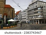 Small photo of Erfurt, Germany - October 7, 2023: The Anger, a protracted square in the eastern city centre of Erfurt, Thuringia