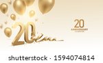 20th anniversary celebration... | Shutterstock .eps vector #1594074814