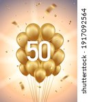 50th year anniversary... | Shutterstock .eps vector #1917092564