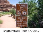 Sign For The Trading Post Trail ...
