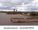 Small photo of Casa Grande Ruins National Monument is a historic home ruin built by Hohokam people in 13th century near Coolidge, Arizona AZ