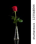 A Single Red Rose In A Vase ...