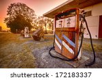 Old Pump In Fuel Station