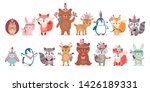 woodland boho characters   ... | Shutterstock .eps vector #1426189331