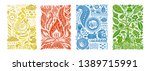 four elements concept. banners... | Shutterstock .eps vector #1389715991