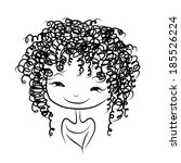 Vector Images Illustrations And Cliparts Curly Hair Page 1