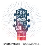 grunge style colorful guitar... | Shutterstock . vector #1202600911