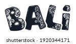 vector black bali sign with... | Shutterstock .eps vector #1920344171