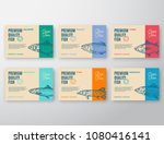 premium quality fish labels set.... | Shutterstock .eps vector #1080416141