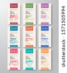 fine quality seafood labels set.... | Shutterstock .eps vector #1571505994