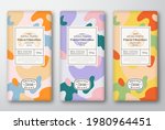 chocolate labels set. abstract... | Shutterstock .eps vector #1980964451
