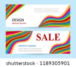 bright banners with color... | Shutterstock .eps vector #1189305901