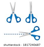 Blue scissors vector clipart image - Free stock photo - Public Domain photo  - CC0 Images