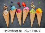 Various Of Ice Cream Flavor In...