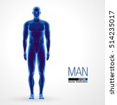 3d standing man  full length ... | Shutterstock .eps vector #514235017