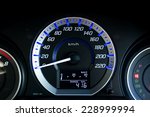 Modern car speedometer dial ,modern RPM meter.