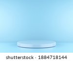 minimal product stand. 3d... | Shutterstock . vector #1884718144