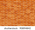 Illustration Of A Red Brick...
