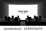people in the cinema on the... | Shutterstock .eps vector #1059476474