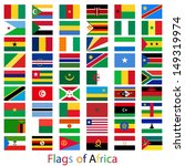 flags vector set of africa | Shutterstock .eps vector #149319974