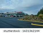 Iceland-view of Keflavik airport building