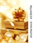 golden christmas background | Shutterstock . vector #62304706