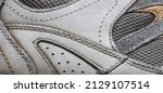 close up detail of brown shoe... | Shutterstock . vector #2129107514