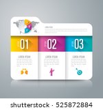 folder infographic design... | Shutterstock .eps vector #525872884