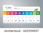 folder infographics design... | Shutterstock .eps vector #632554037