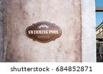 pool sign | Shutterstock . vector #684852871