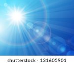 vector illustration sun in the... | Shutterstock .eps vector #131605901