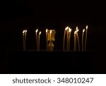 candles dark | Shutterstock . vector #348010247