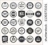retro vintage badges collection | Shutterstock .eps vector #1130373101