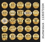 retro vintage badges collection | Shutterstock .eps vector #1130373104