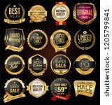 retro vintage badges and labels ... | Shutterstock .eps vector #1205799841
