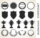 retro vintage badges and labels ... | Shutterstock .eps vector #2140321667