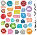 badges and labels collection | Shutterstock .eps vector #302580887