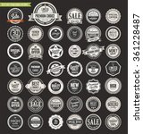 sale retro vintage badges and... | Shutterstock .eps vector #361228487